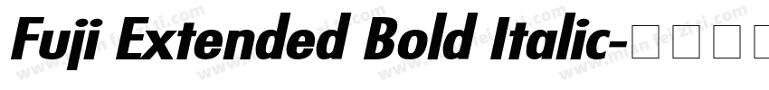 Fuji Extended Bold Italic字体转换